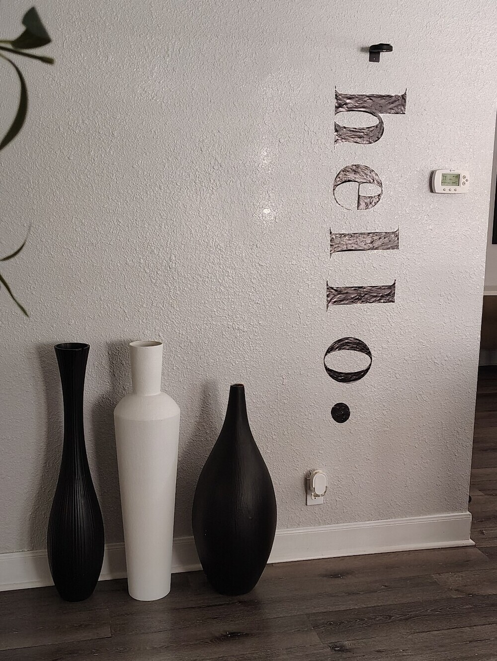 hello decorative wall decal..Large